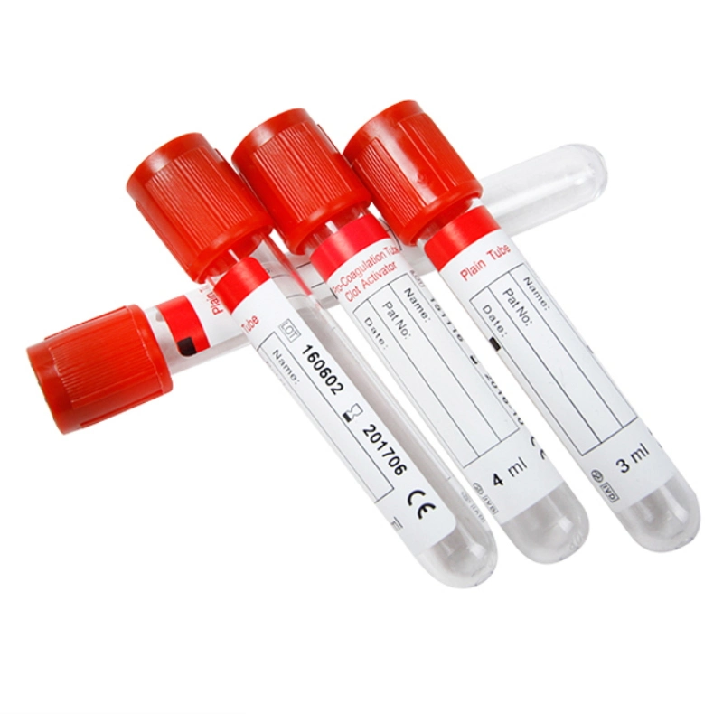 Vacuum Blood Collection Plain Tube CE Approved