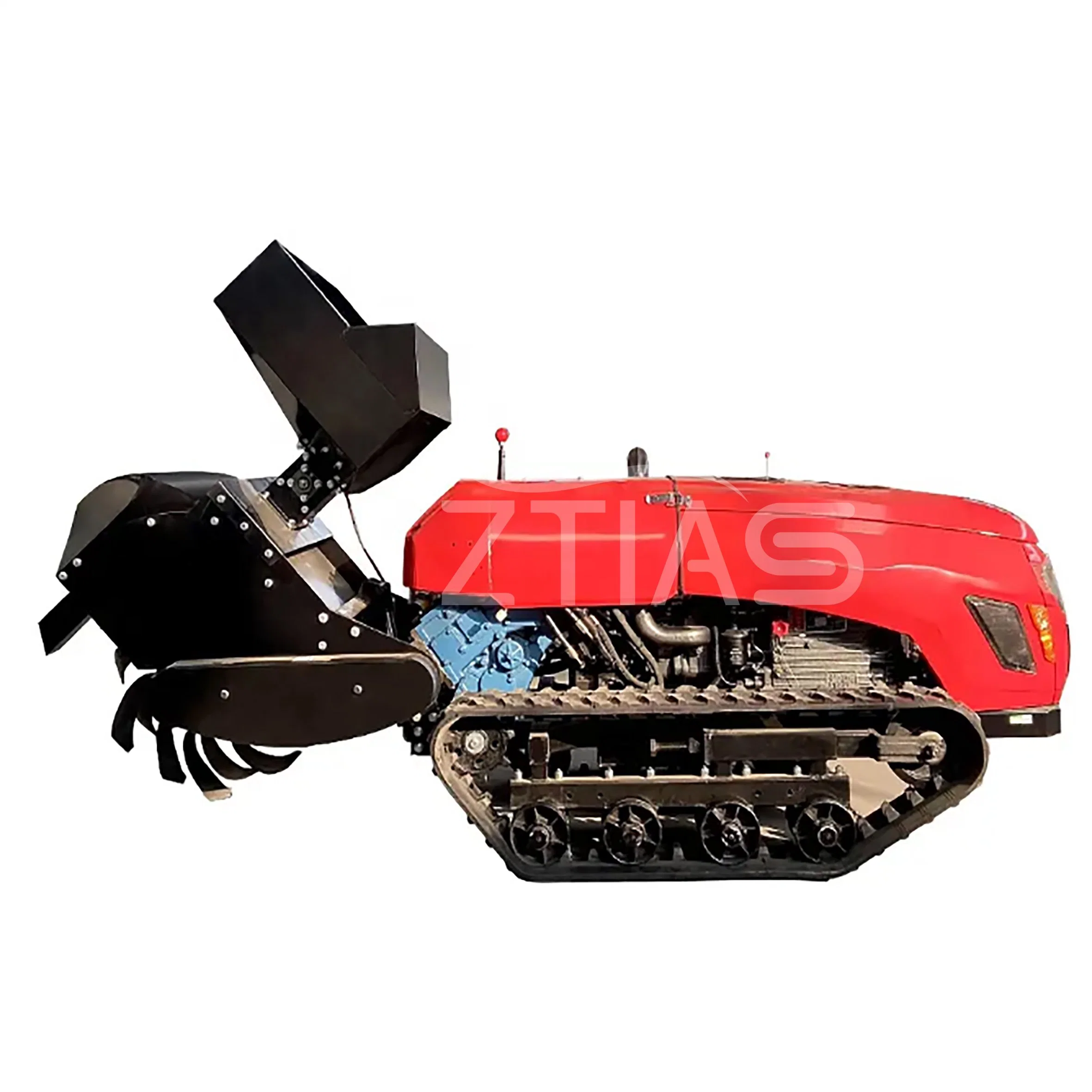 Agricultural Machinery Farm Crawler Rotary Tractor Tiller Tracked Ride Type Rotary Cultivator for Hot Sale Best Seller