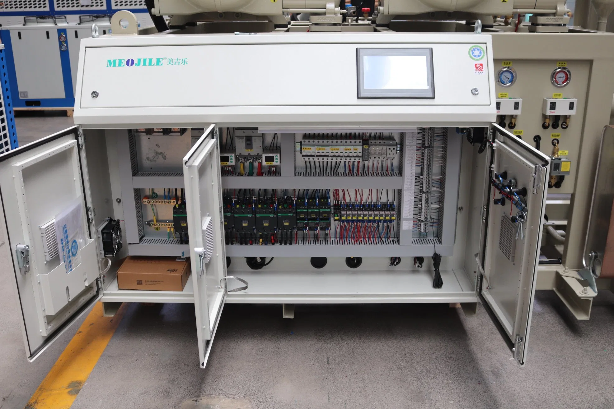 100HP-3 Frozen Food Factory Refrigeration Unit with Hanbell Two Stage Screw Compressor