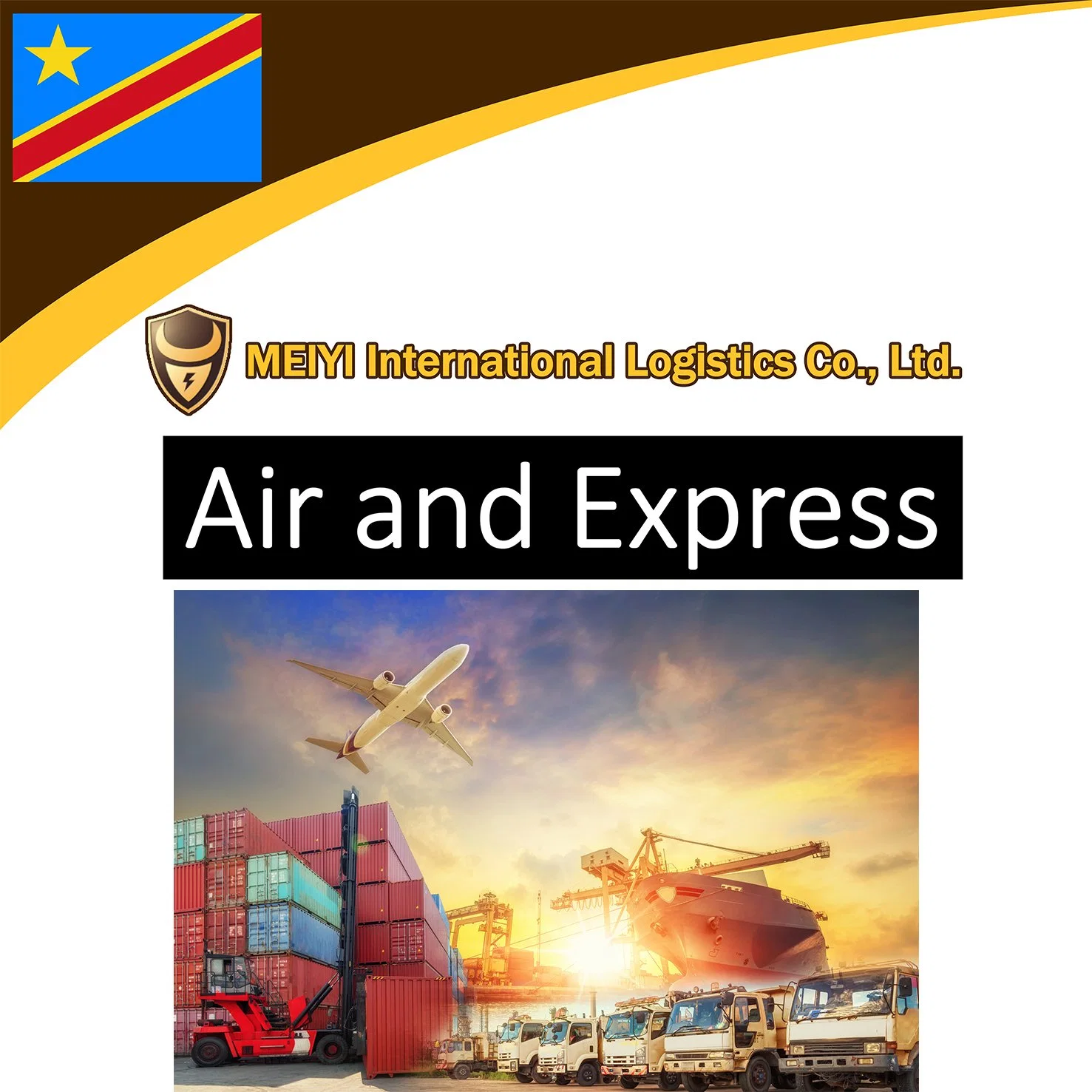 Shipping agent  From China to Congo international logistics air shippping  Alibaba express shipping service