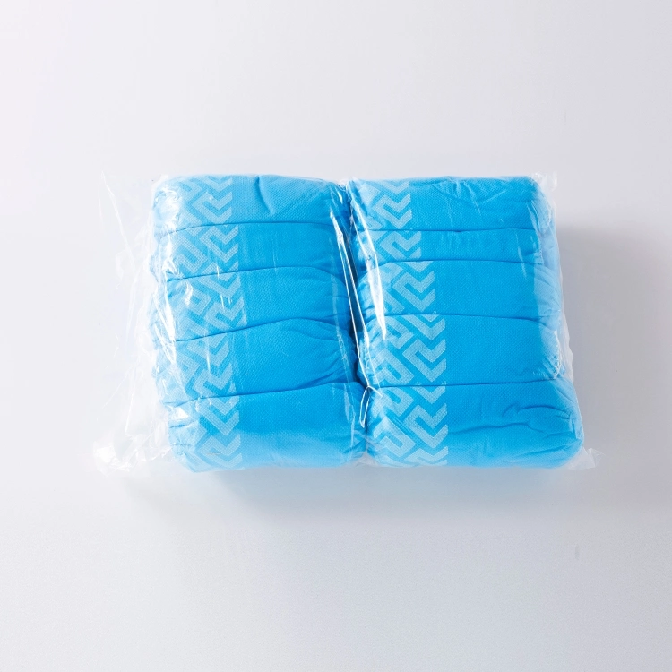 Blue Color PP Non Woven Disposable Waterproof and Dust Proof Shoe Covering