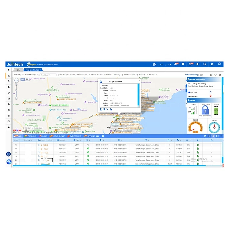 GPS Lock APP Tracking Platform Software with E-Lock for Monitoring