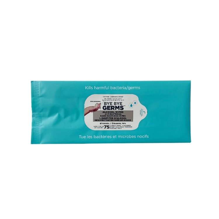 Custom Laminated PE Wet Wipe Package Bag Without Scented