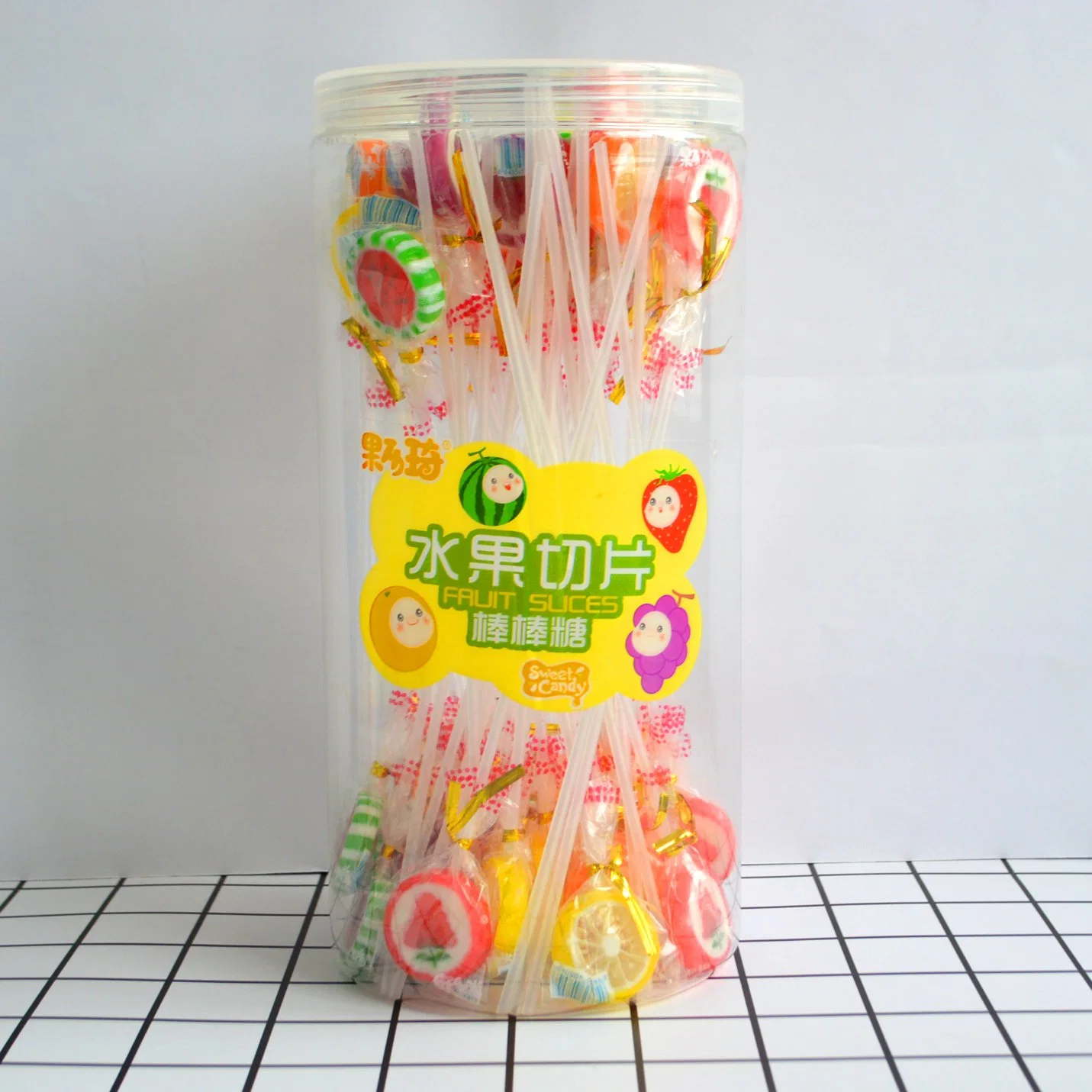 Le yaourt aromatisé Lollipop Creative enfants Candy Commerce de gros bonbons durs