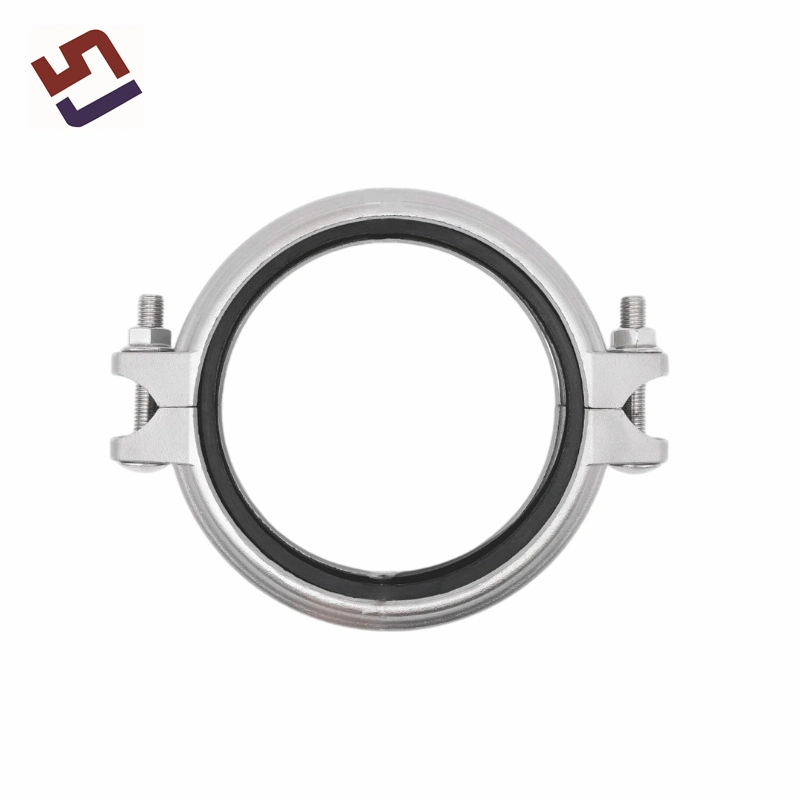 High Quality Factory Direct Stainless Steel SUS/ 304/ 316/ 316L/ Sf8m Compression Type Grooved Fitting Pipe Clamp