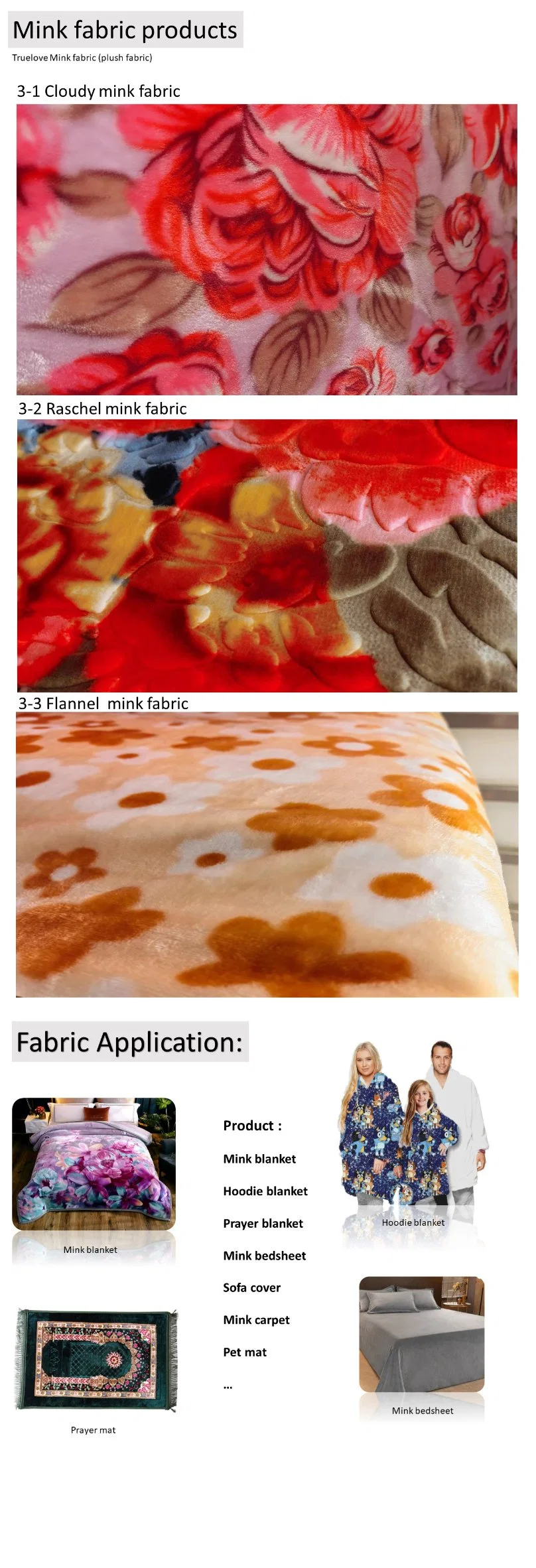 Minky Fleece Wool Faux Fur Raschel Cloudy Flannel Fabric Shaoxing Textile Home Bedsheet Blanket Fabric for Afric Asia Vietnam Manufacturer Factory