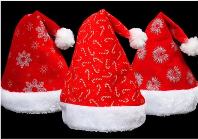 Santa Hats Children&prime; S Hats Old People&prime; S Hats Christmas Cap Dress up Headwear