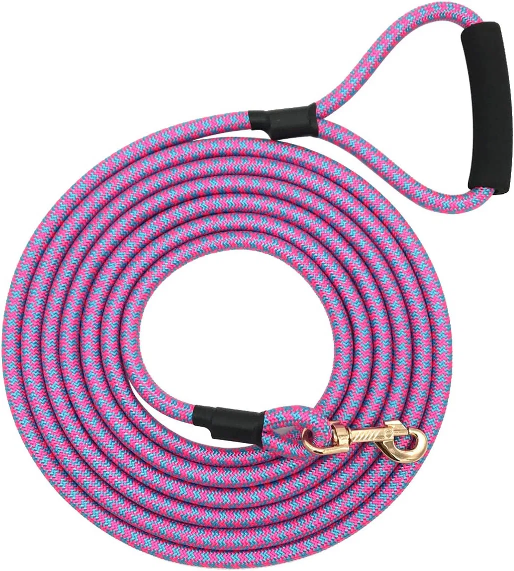 Nylon Strong Dog Rope Lead Leash Training Dog Lead with Soft Handle
