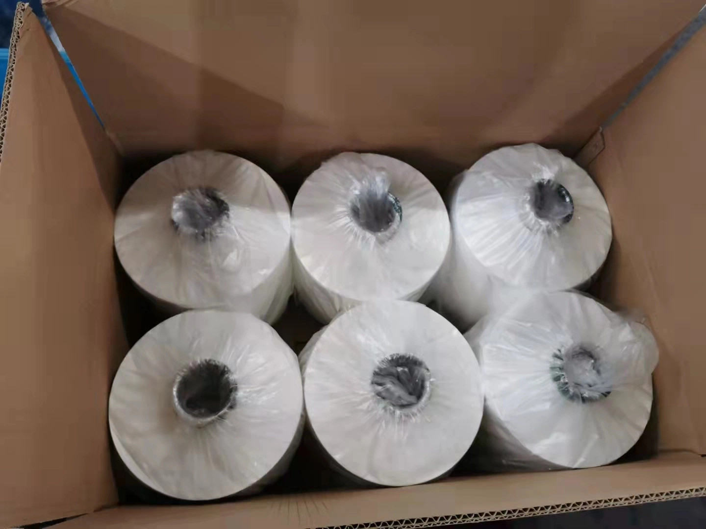 إعادة تدوير البوليستر Yarn DTY القطن، 27، SD، محاكاة Cotton بالجملة شهادة GRS عالية الجودة TC لنسيج منقذ مشع