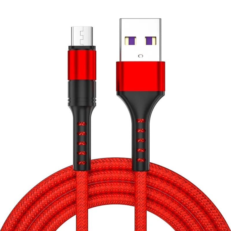 USB C Schnellladekabel 2m Nylon Geflochtenes USB-Kabel für Smartphone