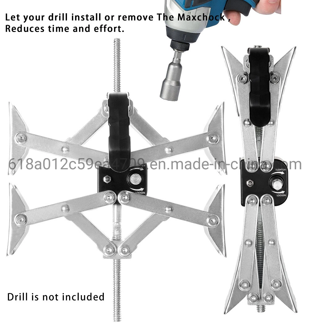 X Shaped Chock Wheel Stabilizer for RV, Dual Axel Travel Trailer Camper Tire Chock Stabilizer