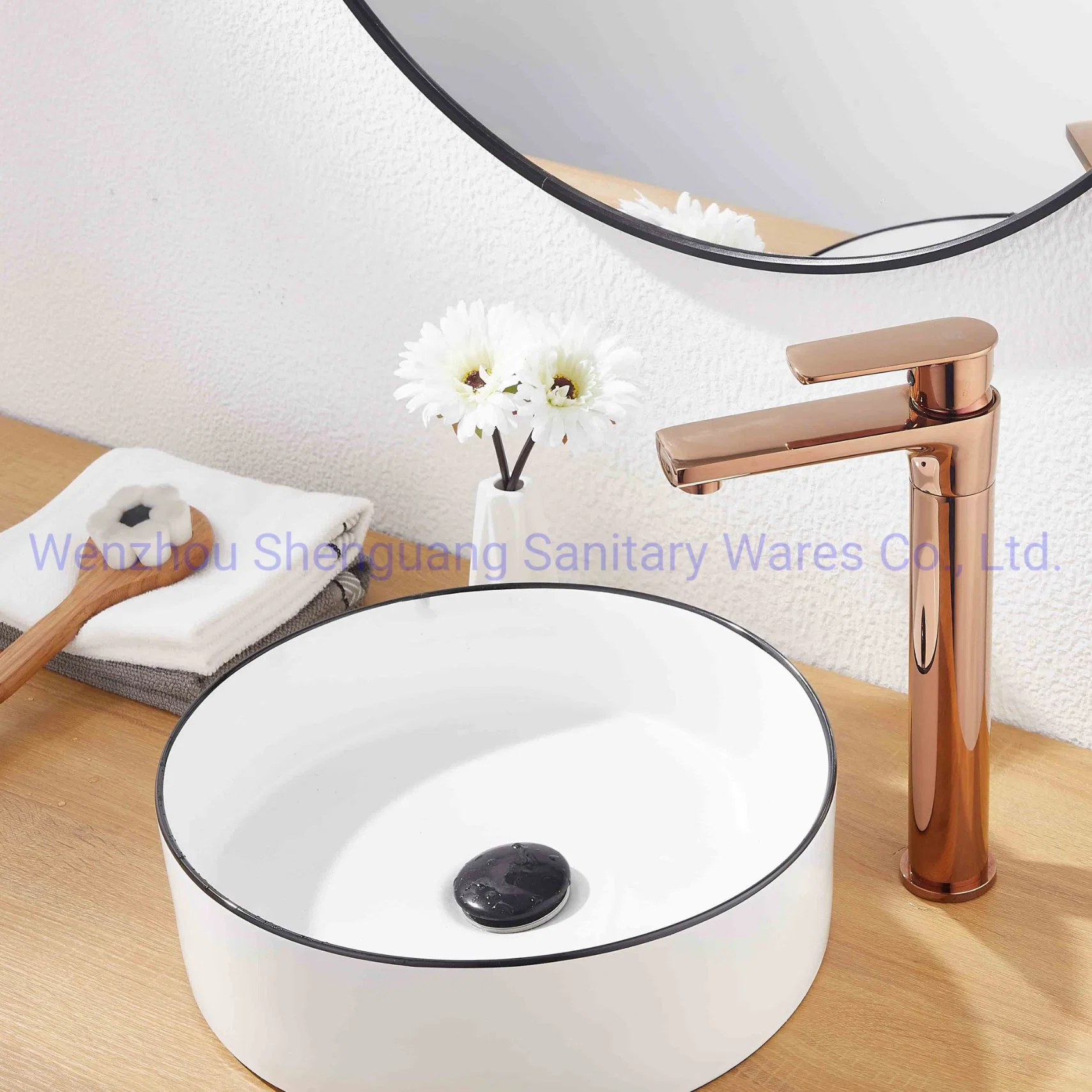 Rose Gold Basin Tap Colorful Faucet Bathroom Accessories