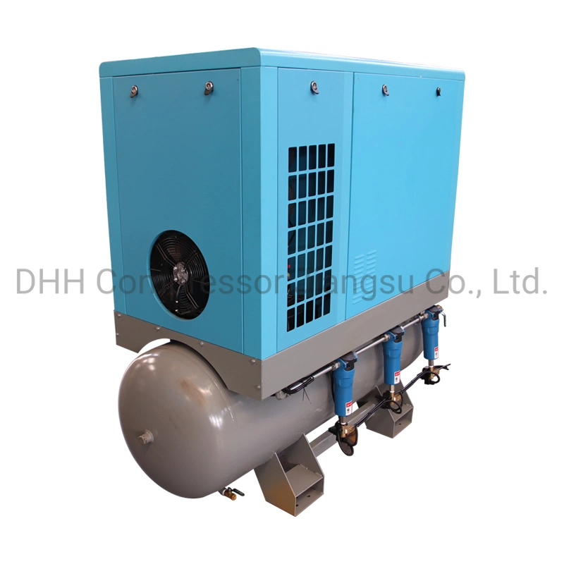 Low Noise Energy-Saving Laser Cutting 16 Bar High Pressure Laser Cut Screw Air Compressor with Dryer Tank