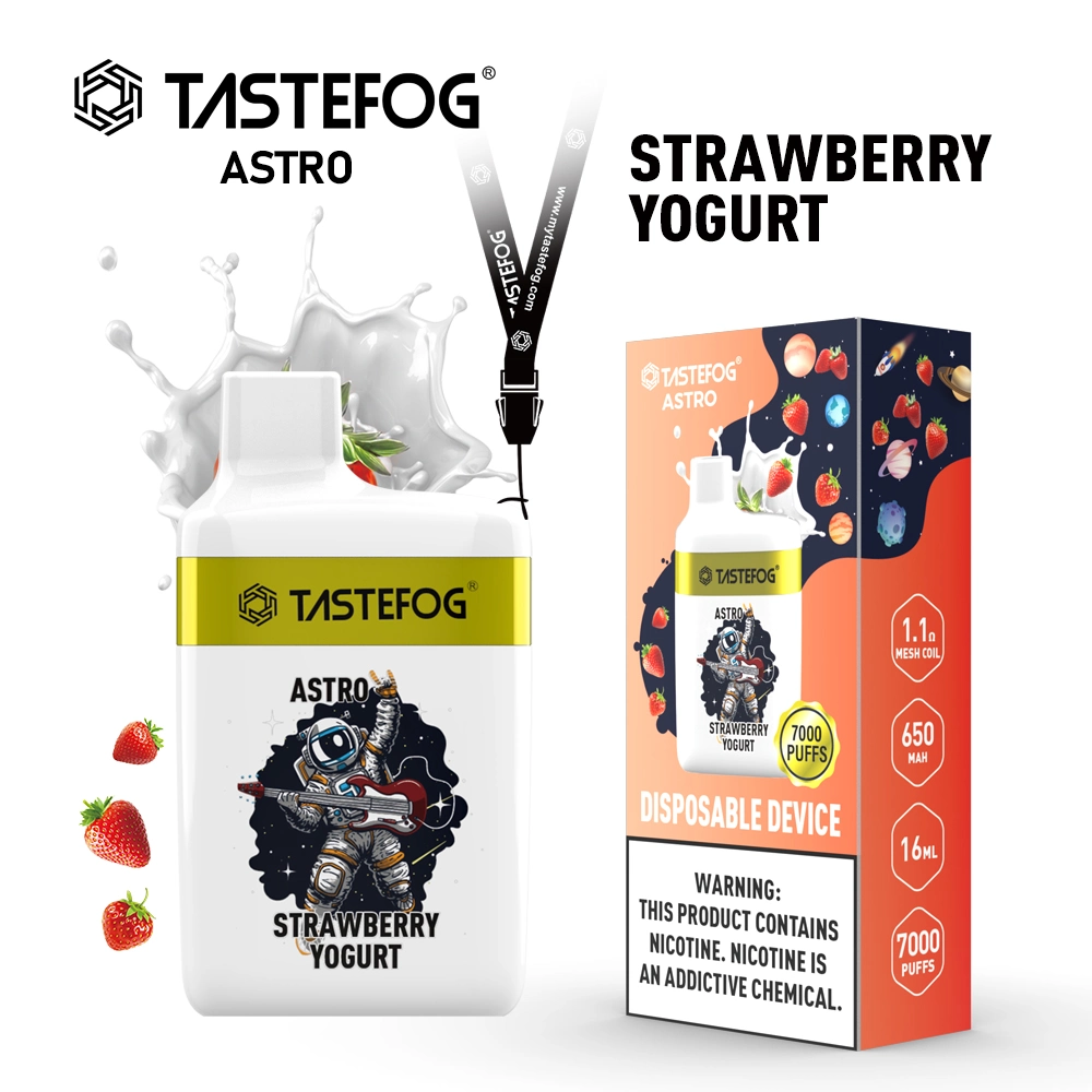 Haute qualité Vape Tastefog Astro 7000 Barre de bouffée de Pen narguilé Vape jetables