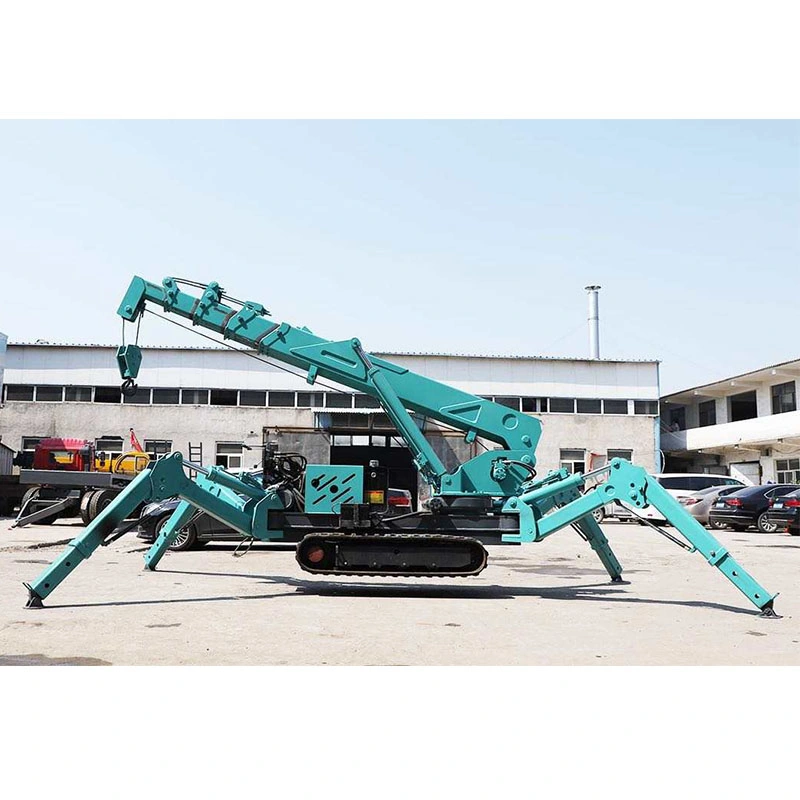 Grue montée sur camion Tour Crane Building 3 tonnes Spider Crane Levage de la rampe de 10 tonnes