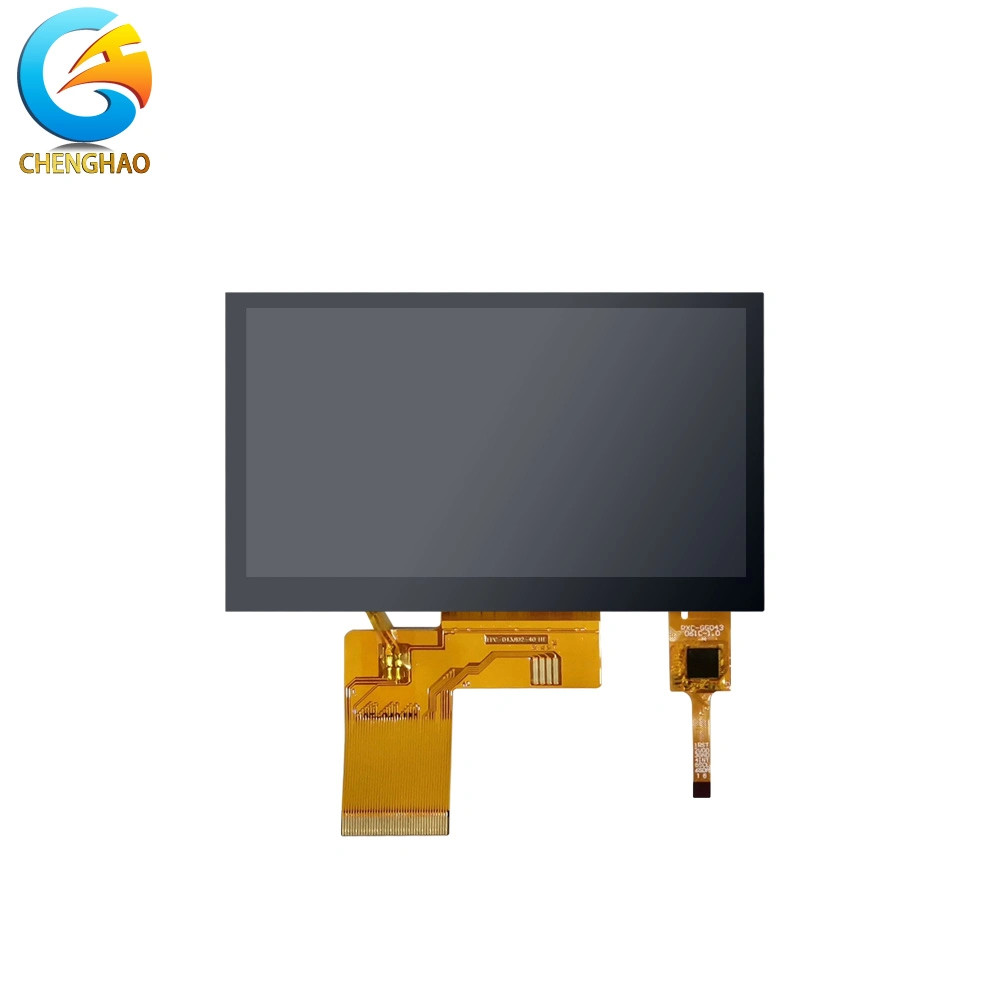 OEM Customization I2c Capacitive Touch Panel 4.3 Inch High Brightness IPS TFT