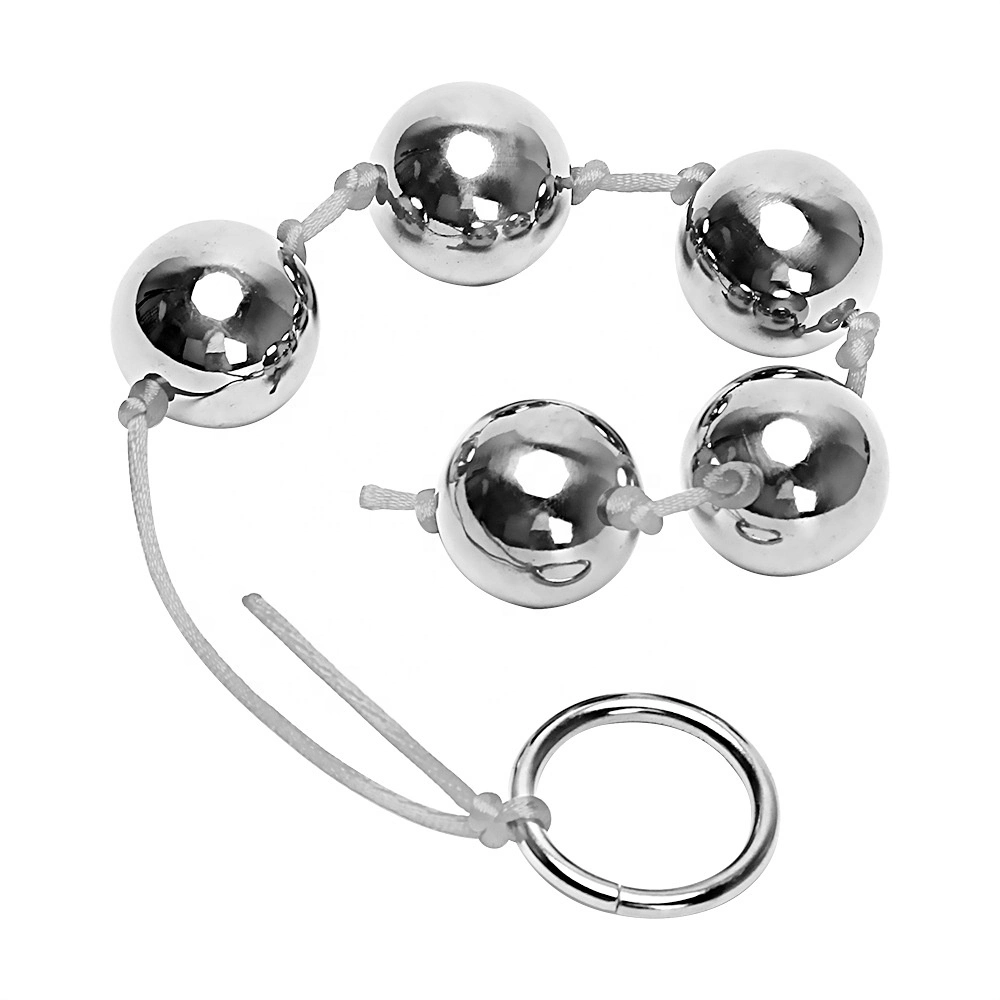 Sex Toy Manufacturers 5 Balls Anal Beads, Metal Anal Plug Butt Plug Adult Products Sexy