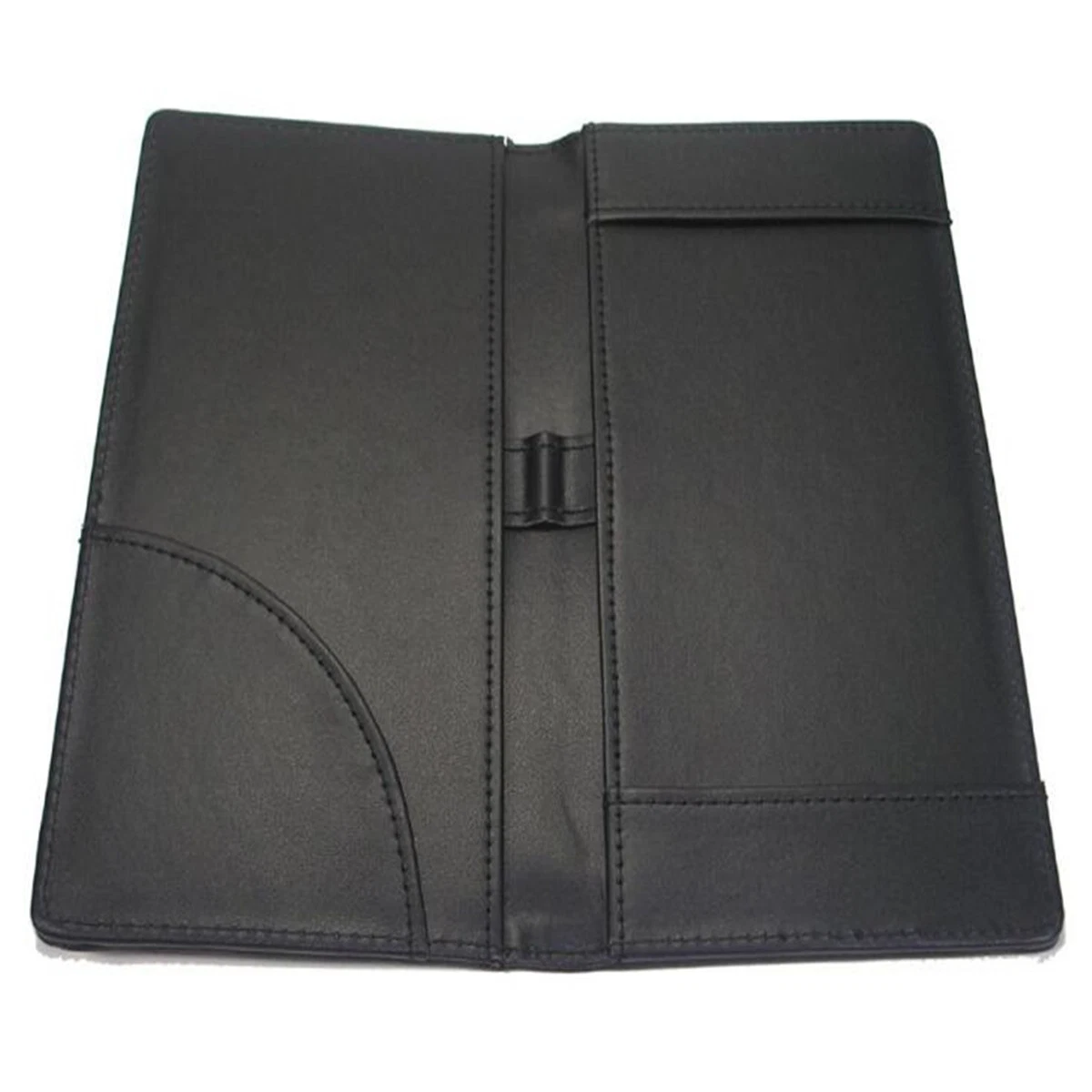 PU Leather Restaurant Magnet Bill Folder with Pen Holder