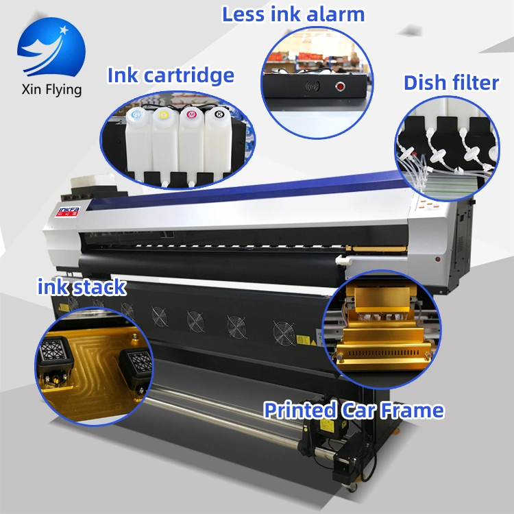 China Manufacture Large Format Roll to Roll Digital Fabric Sublimation Textile Printer Double Heads