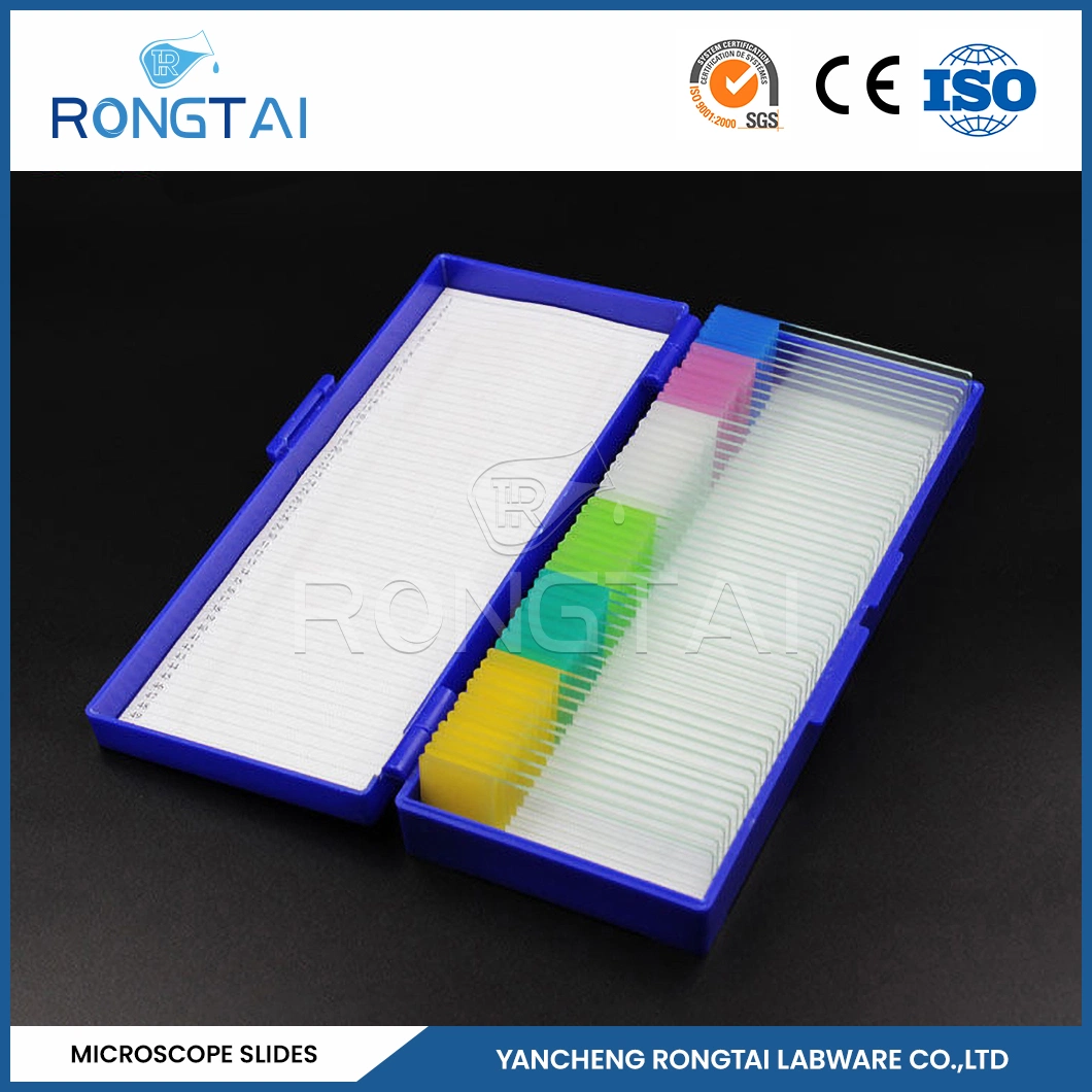 Rongtai Chemical Laboratory Equipment Manufacturers Microscope Glass Slides Китай 7101 7102 7105 7107 7109 микроскопические микропрепараты ботани