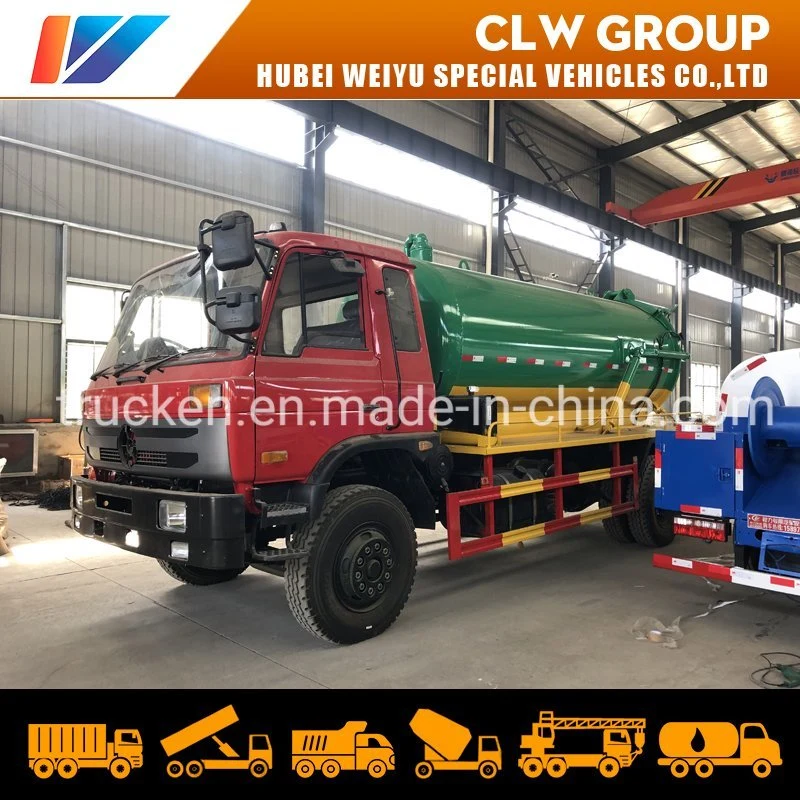 Customized 10, 000liters Vacuum Pump Cleaning Slurries Sludges Sewage Suction Truck