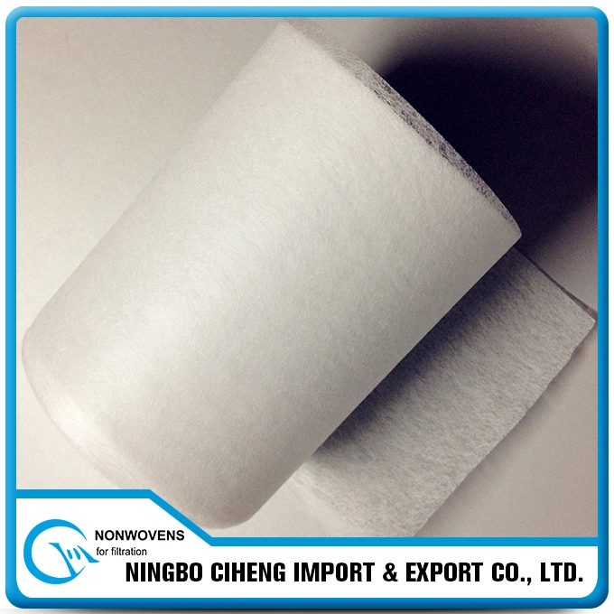 Green Dye Airlaid Filter Element Material Pleated Polyester Nonwoven Fabric