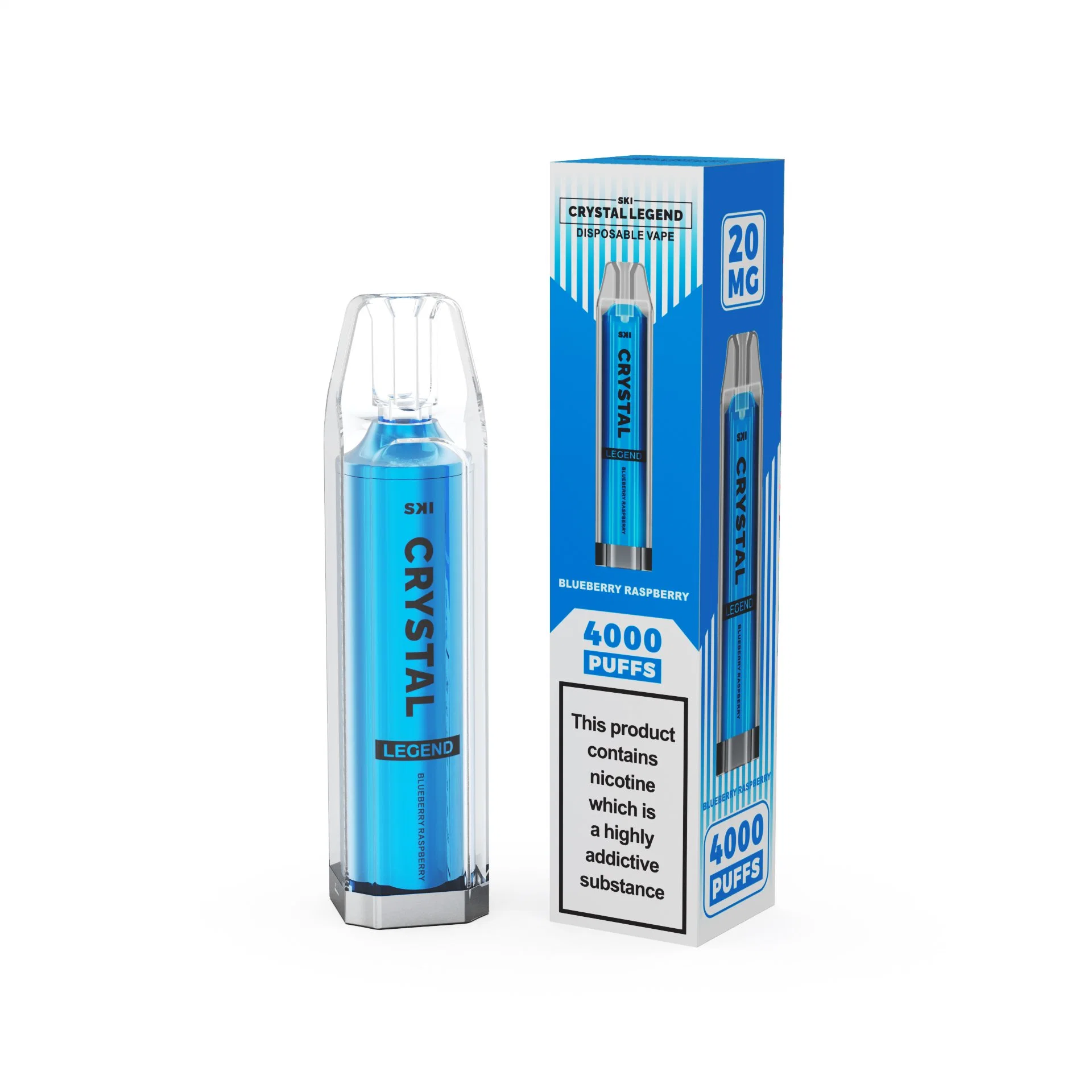 4000 Puff Vape Pen Style Ecigs Pod Starter Vaporizer Kit Ski Crystal Legend Electronic Cigarette
