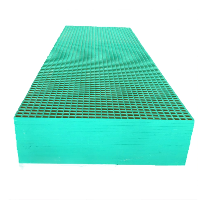 Customized Moulding Fiberglass Grating Gritted Surface Anti-Slip FRP GRP Composite Fiberglass Grating Sheets