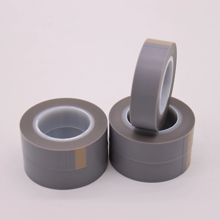 High quality/High cost performance  Grey 0.08mm Thickness Skived PTFE Film Silicon Adhesive Tape