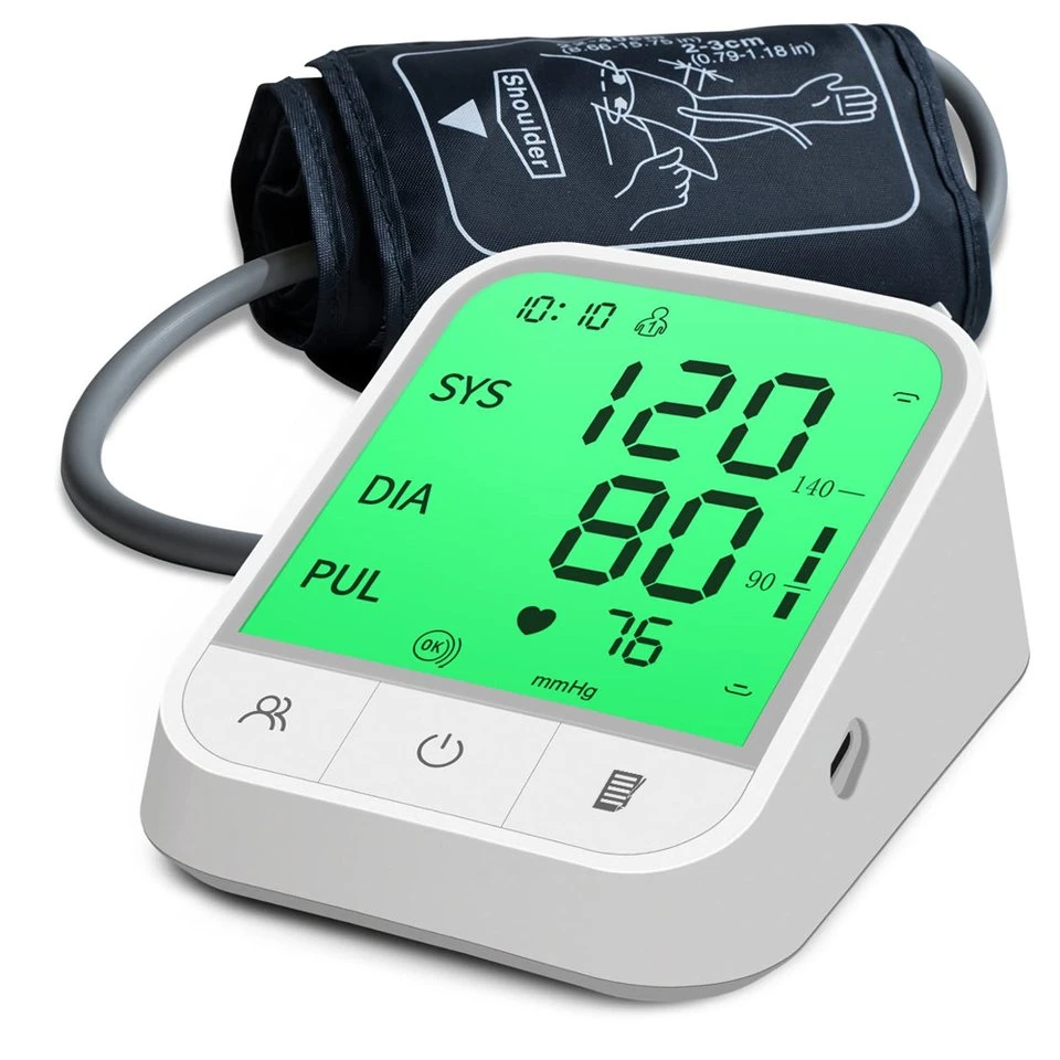 Smart Automatic Esfigmomanometro numérique portable de la pression artérielle Machine sphygmomanomètre Moniteur de pression sanguine du bras supérieur