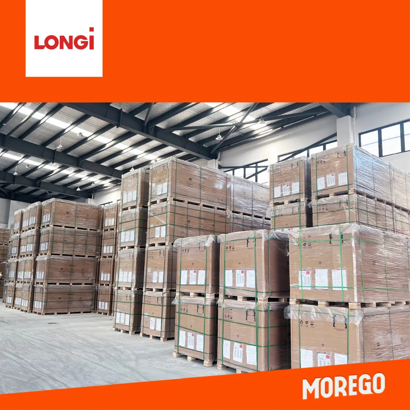 Painel solar Longi Mono de meia célula 555W 560W 575W 580W Módulo PV de 585 W de 590 W para sistema de alimentação solar