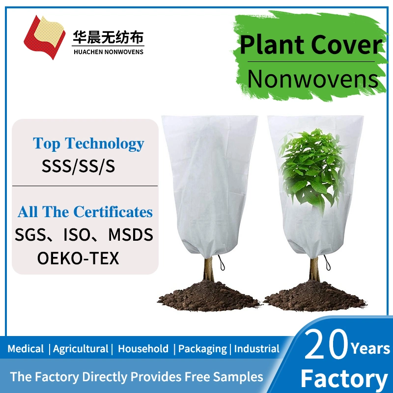 Proteção de plantas contra congelamento Agricultura tecido não tecido ecológico 100% polipropileno Embalagem de rolo simples Zhejiang PP Agricultur Nonwoven Fabric com UV