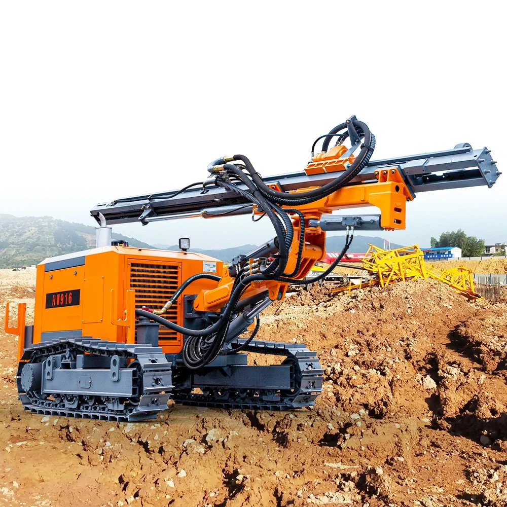 DTH Integrated Automatic Hydraulic Crawler Mine Drilling Rig
