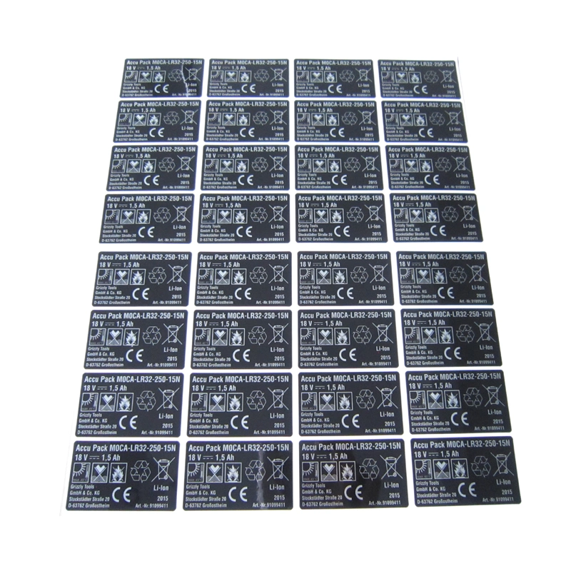 Hot Sell High-Tack autocollants permanents équipement étiquettes étanches surface industrielle Étiquette électronique de tablette