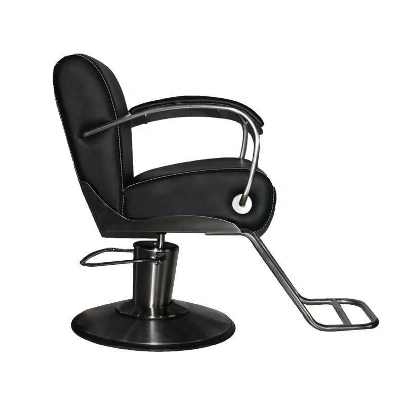 Black Customized Modern High quality/High cost performance  Modern Salon Equipment Beauty Barber Chair with Pedal