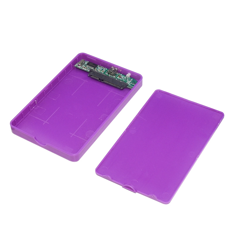 Plastic HDD Case 2.5 SATA Hard Drive Enclosure