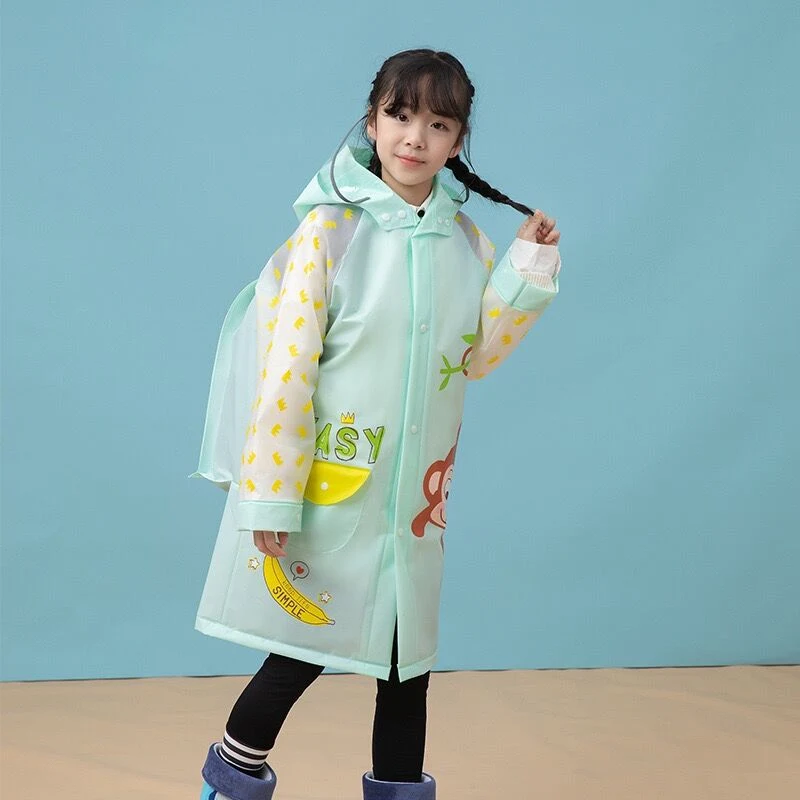 EVA Raincoat for Kids Children with Cheapest Price as Promotion Gift Disposable Raincoat Plastic Raincoat