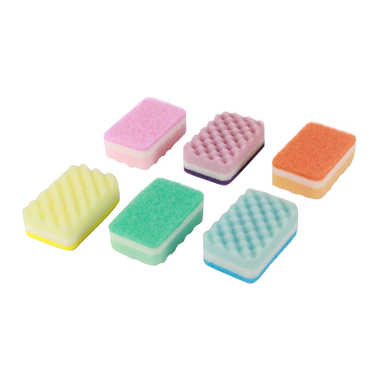 Double-Sided Cleaning Sponge Household Thick Cleaning Cloth Kitchen Supplies Strong Decontamination Brush Pot Dish Cloth