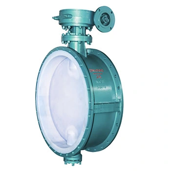 Stainless Steel Rubber Sealed Butterfly Pneumatic Type Fluorine-Lined Flange Butterfly Valve