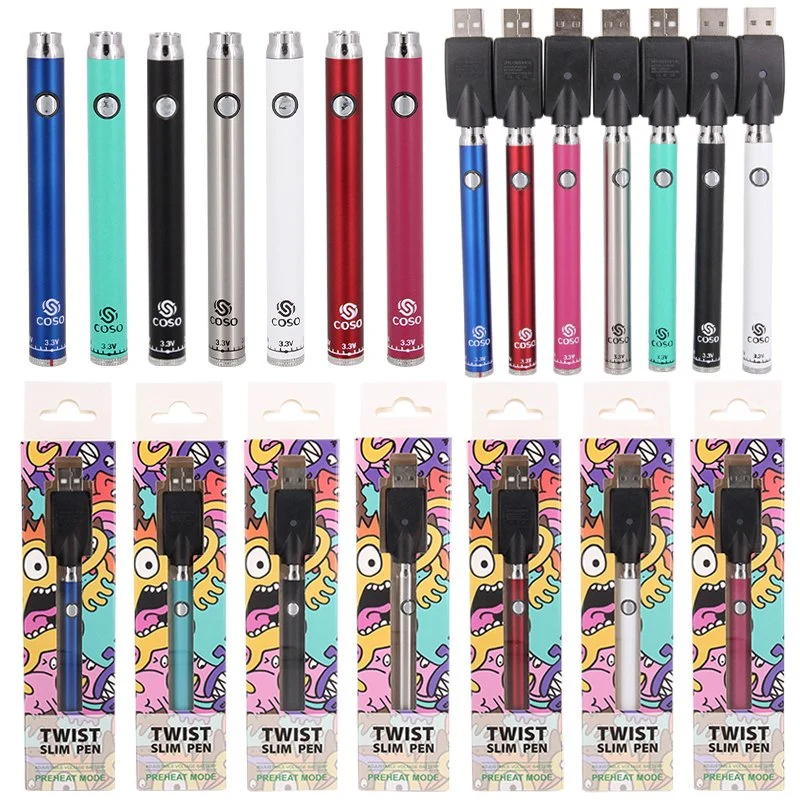 Factory Supply Coso Variable Voltage 510 Thread 380mAh Vapes Pen Battery Kit on Sale