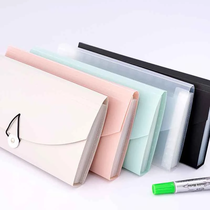 Bill 13 Pocket B6 26*14.5*3cm Colour Portable Small Extended File Folders