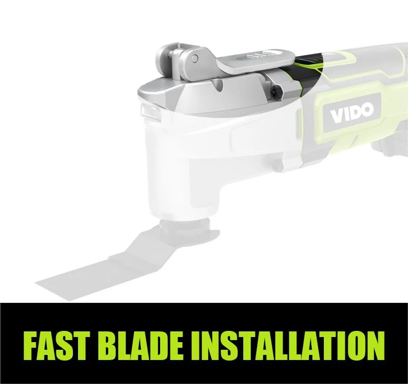 Vido 18V Lithium Cordless Oscillation Multi Tool for Cutting/Scraping/Sanding/Grinding