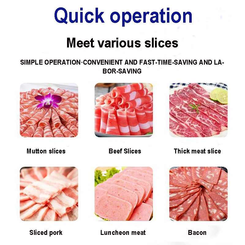 Frozen Beef Roll Slices Cutting Machine Cutter Meat Slicer