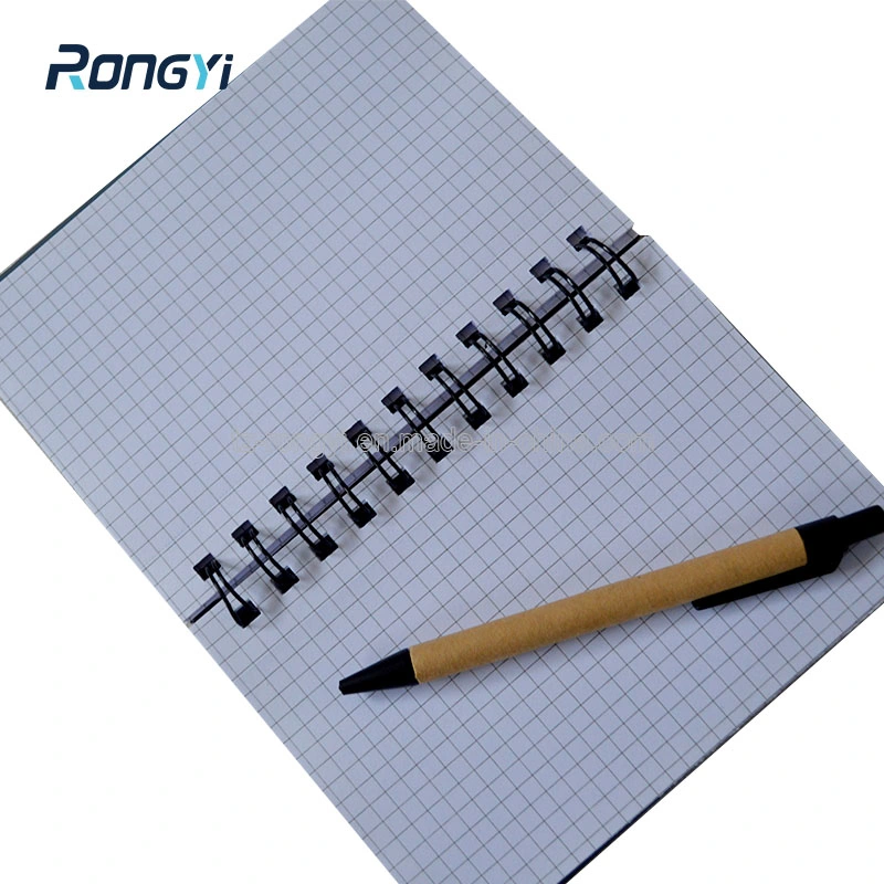 Paper Hard Cover Spiral Notebook with DOT Grid Printing