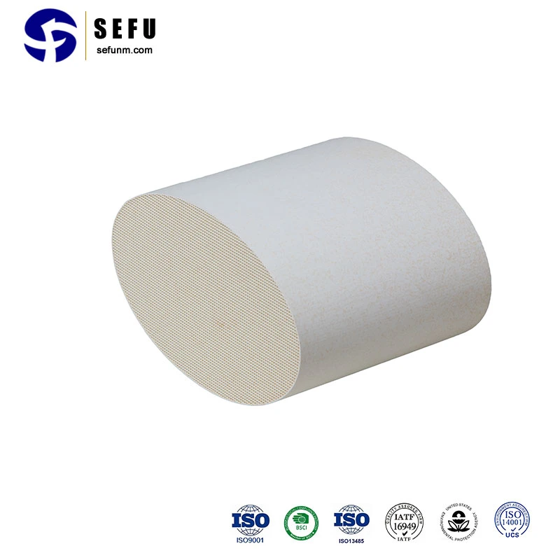 Sefu China Industrial Factory 101.6*101.6 400cpsi Cordierite Honeycomb Ceramic Substrate Automotive Catalytic Converter Twc Converter