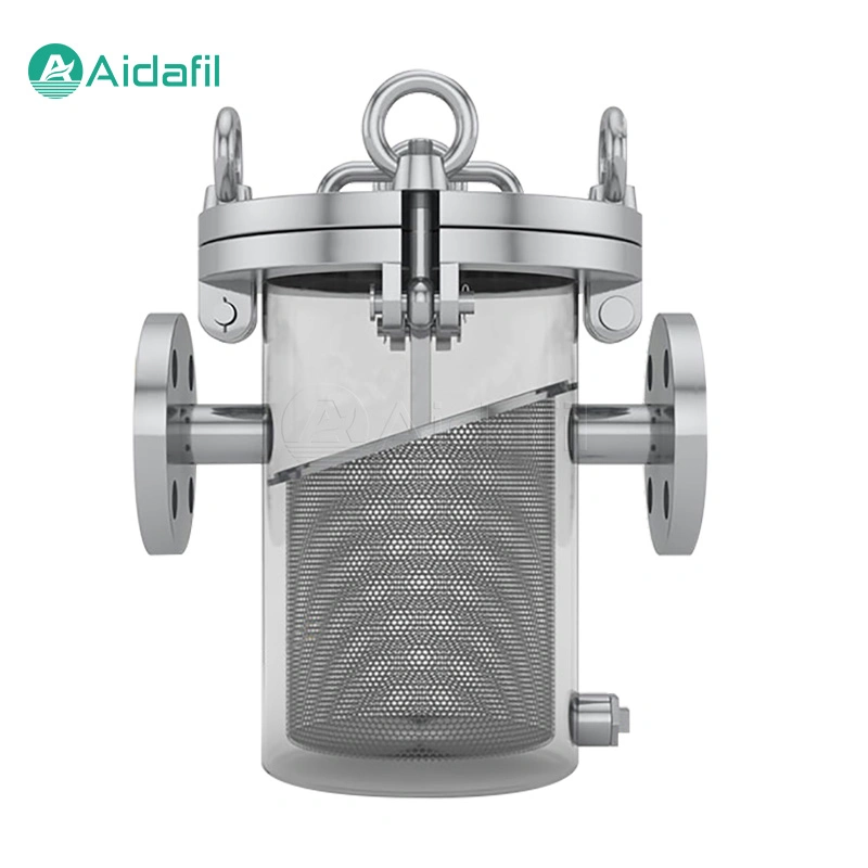 Hot Sale Stainless Steel Basket Filter with Strong Magnetic Rods for Removing Iron Filings and Iron Powder