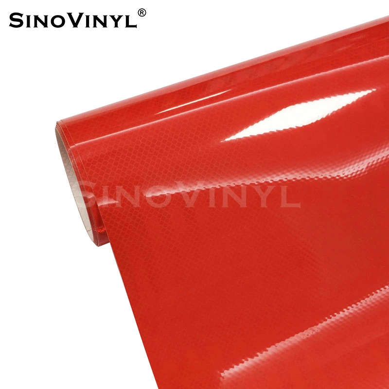 SINOVINYL Self Adhesive Transportation Road Truck Safety Sign Reflective Viscosity Vinyl Stickers