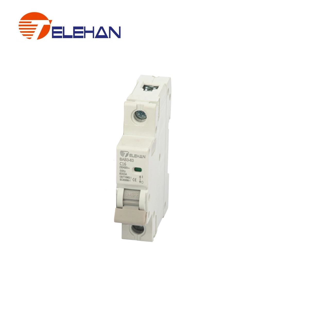 High Capacity Breaking Miniature Circuit Breaker Bab3 6ka 1-63A 1-4p