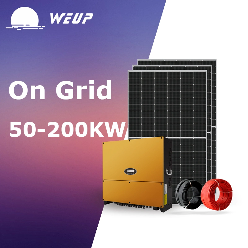 Weup 100kw 200kw on Grid Solar Array Power System for Industry on Grid Solar Energy Installation Kits