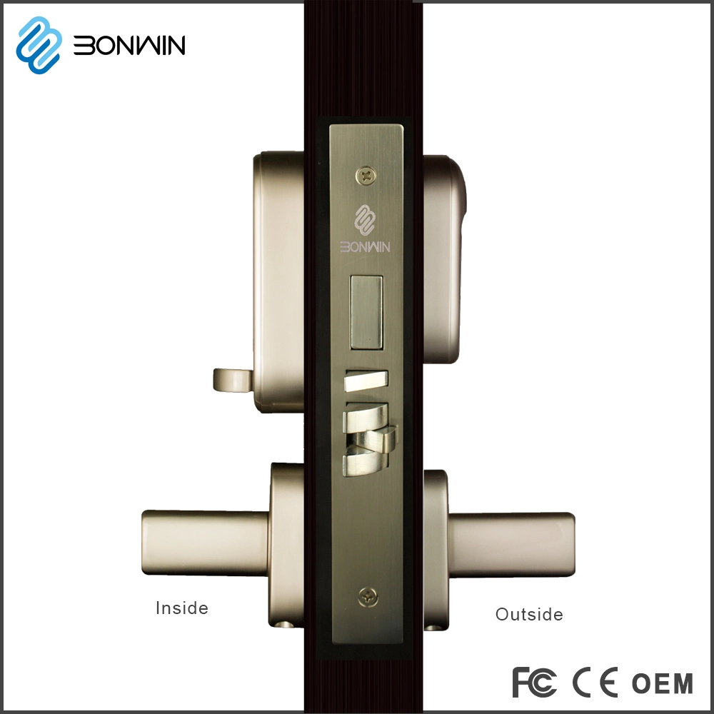 Serrure de porte intelligente RFID sans fil pour hôtel avec contrôle à longue distance de 500 m en sous-GHz.